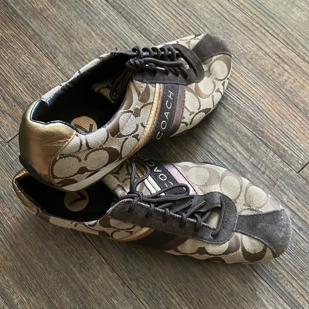 Coach brown sneakers